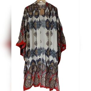 Kori Boho Multicolor Paisley Kimono